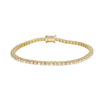 Aagaard Tennisarmband in 14 kt Gold mit im Labor gezüchtetem 0,96